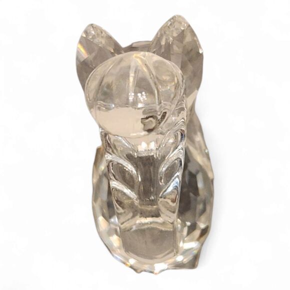 Vintage Swarovski Crystal Squirrel Holding Nut Figurine 7662, RETIRED Swan Stamp - Picture 4 of 8